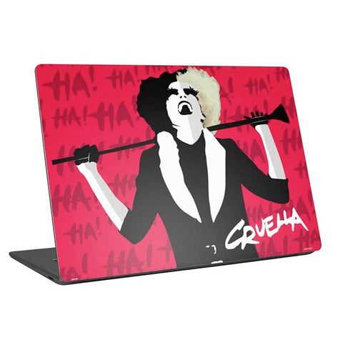 Disney Cruella (2021) Evil Laugh Universal Laptop 11in (8.8 x 6.2in) Skin